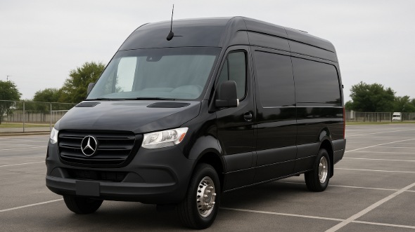 Exterior of Sherwood Party Bus Company's 14 Passenger Sprinter Limousine in Sherwood