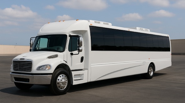 Exterior of Fayetteville Party Bus Company's 20 Passenger Party Bus in Fayetteville