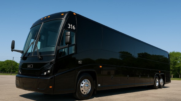 Exterior of Arkansas Party Bus Company's 45 Passenger Charter Bus in Arkansas