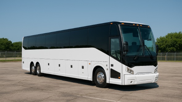 Exterior of Arkansas Party Bus Company's 48 Passenger Charter Bus in Arkansas