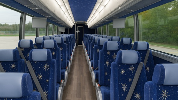 arkansas 54 passenger charter bus interior